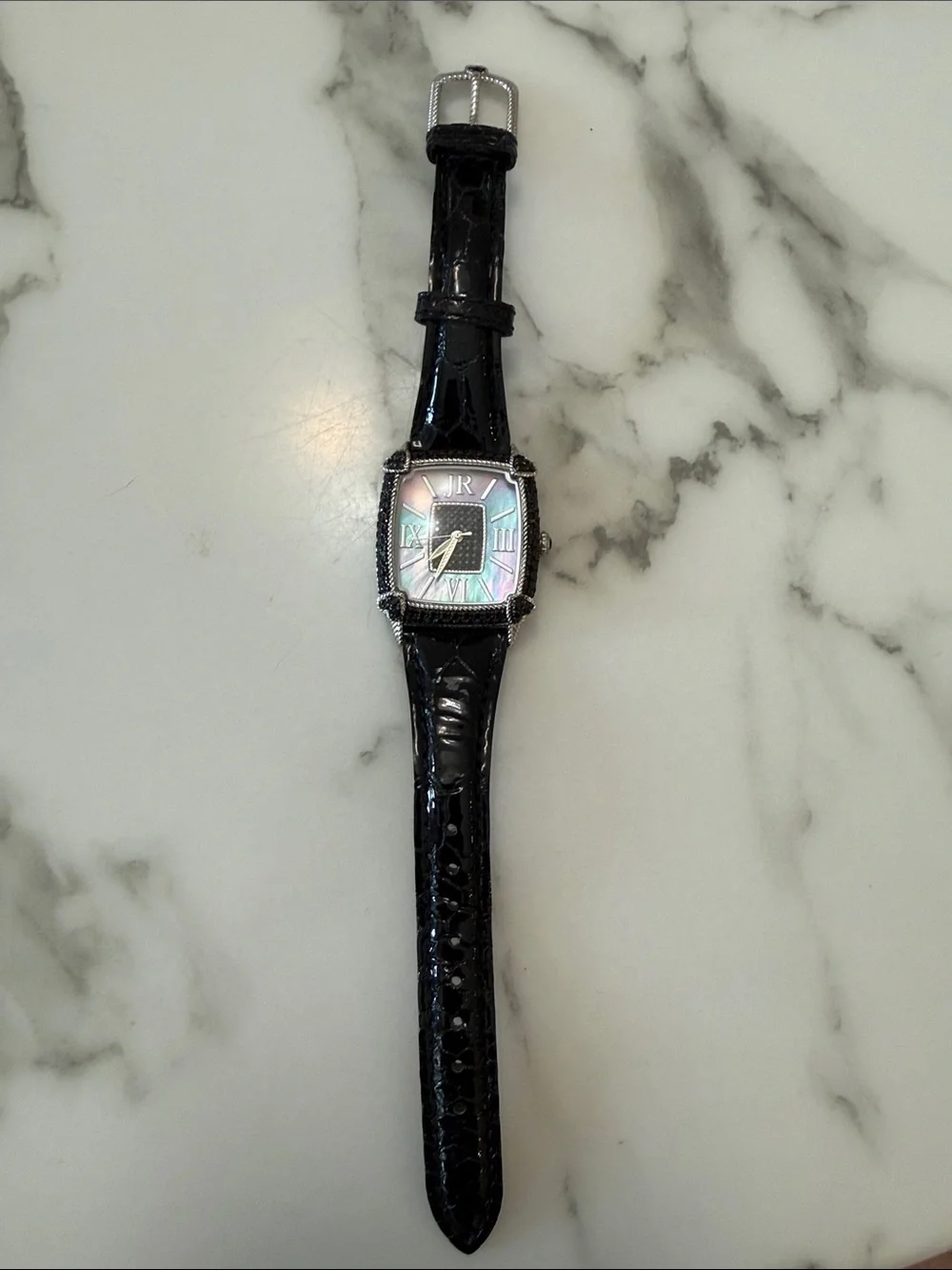 Judith Ripka Monaco watch with stainless steel case
